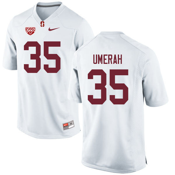 Men #35 Tobe Umerah Stanford Cardinal College Football Jerseys Sale-White - Click Image to Close